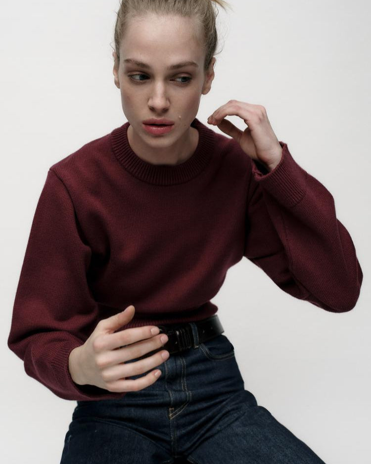 CELINE | CROPPED KNIT SWEATER