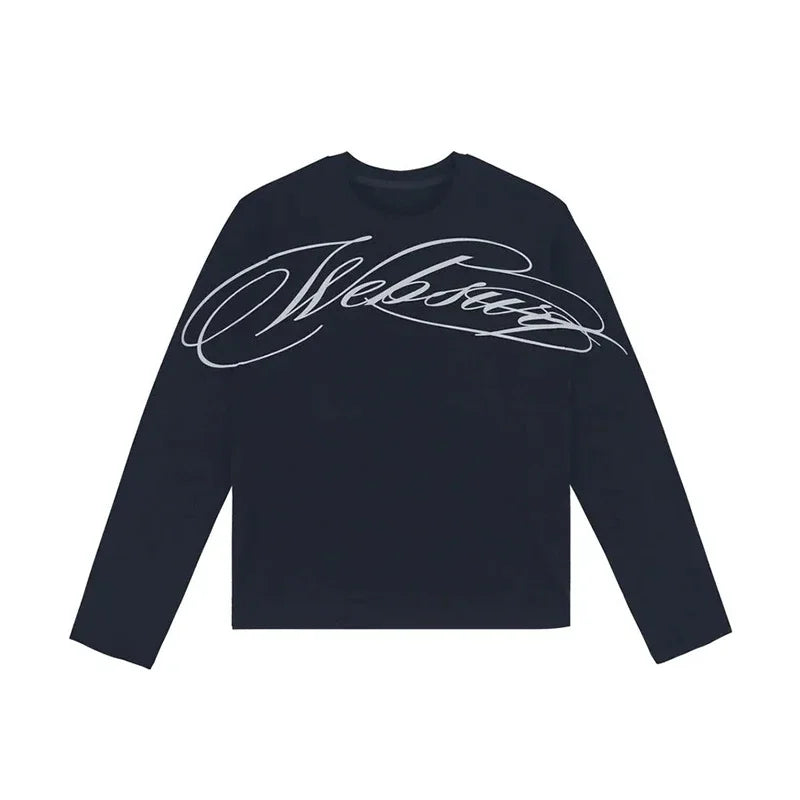 CROSSED SCRIPT CLOUD Long Sleeved