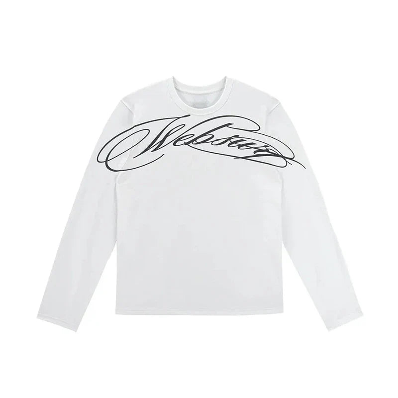 CROSSED SCRIPT CLOUD Long Sleeved